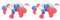Uonlytech 2 Stücke 4. Juli 4. Juli Lichterkette Usa Flagge Party Fee Licht Unabhängigkeitstag Ball Licht Led Lichterketten