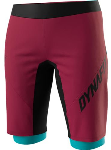 DYNAFIT Damen Ride Light 2in1 MTB Hose kurz, Beet red-6211, S