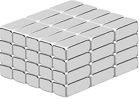 Wukong Starke Magnete 8×5×3mm Extra Starke Magnete 60 Pcs Kleine Bar Magnet für Kunst, Handwerk, Modellherstellung, DIY, Büro, Kühlschrank und Zuhause