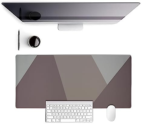 AINAK ROSA XXL Gummi Mauspad, Schreibtischunterlage, Gaming Mousepad, Schreibtischmatte aus Stoff, Tischunterlage (ROSA BEIGE CREME)