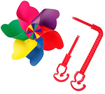 BESPORTBLE 4 Sätze Fahrrad Windmühle Fahrradzubehör Für Kinder Fahrrad Lenker Windrad Streamer Für Kinderfahrräder Windrad Für Kinderroller Fahrradbefestigung Dreirad PVC Kind Rotieren