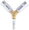 1/4 BSP 3 Way Airline Hose Connectors,Air Compressor Fittings Y Connector Splitter Male/Female Thread Quick Release Coupler