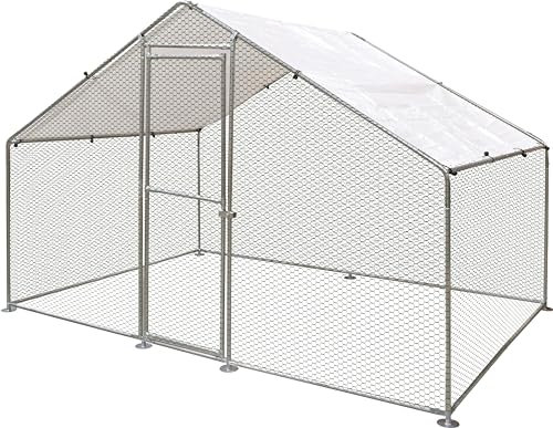 Flamingo Außengehege Doerak – Silber | 200 × 300 × 200 cm | Stabil, Sicher & Leicht zu Montieren