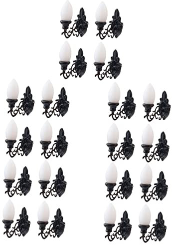 UPKOCH 20 STK Puppenhaus Wandleuchte Mini-wandlampen Miniatur-puppenstubenartikel Mini-Accessoires Kleine Hauswandlampe Mikrolandschaft Wandlampe Kleine Wandlampe Batterie Abs Karausche