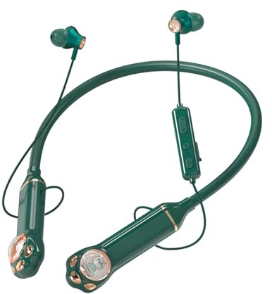 Xmenha Bluetooth Kopfhörer Kinder in Ear Kabellos mit Nackenbügel für Schule Jungen Mädchen Kinderkopfhörer Wireless Earbuds Headphones Drahtlos Ohrhörer mit Kabel für iPad Kindle Handy Tablet Reisen