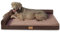 Patas Lague Orthopädisches XXL-Hundebett für extra große Hunde, 122 x 76 cm, wasserdicht, L-förmig, mit abnehmbarem waschbarem Bezug, weiche, bequeme Haustier-Couch-Matte mit rutschfester Unterseite,