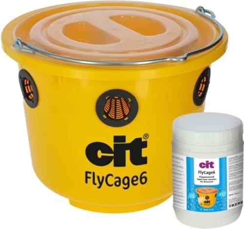 cit Fliegenfalle FlyCage6, Deckel, 6 Einsätze, Lockstoff