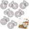 NAKLEO Pochoirs de Décoration Café et Biscuits 14Pcs 7x7 et 11x11cm, Plastique et Réutilisable, Ballerines Danseurs Ballet, Art Artisanat DIY Bricolage, Capuccino Chocolat Gâteau Pâtisserie Cuisson