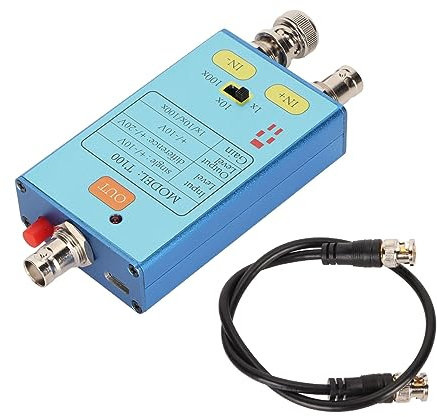Oscilloscope Virtuel, Oscilloscope à Sonde Différentielle Portable Professionnel T100 1X 10X 100X Interface USB 3.0 pour Amplifier les Signaux Faibles