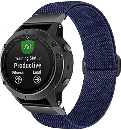 OPKDE Cinturino da 22 mm e 26 mm Quick Easyfit per Garmin Smart Watch Fenix 7X 7 Fenix 6X 6 Pro Band Fenix 5X 5 Plus bracciale Fenix 3 HR, For Fenix 5 6, Agata