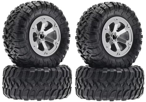 YONMFRDS Für LDRC LD-P06 Für Unimog 4 Stücke 72mm Reifen Reifen Rad 1/12 RC LKW Auto Upgrades Ersatzteile Zubehör RC Autoteile