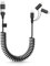 Coiled USB-C and Lightning Cable 3-in-1, 3FT iPhone 15 16 Car Charger Cord, 60W Fast Charging Cable for iPhone 16, Micro USB Universal Cable for Galaxy/iphpone Supports Apple CarPlay & Android Auto