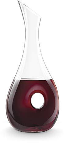 Final Touch LACUNA 100% Lead-free Crystal Wine Decanter Made with DuraSHIELD Titanium Reinforced for Increased Durability Tall - 1 Litre Capacity