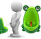 Lorcoo – Urinoir enfant, Urinoir pour garçon en forme de grenouille pour bébé, apprentissage pour uriner