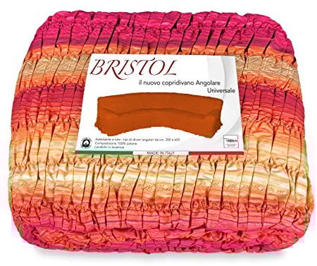 Tex family COPRIDIVANO ANGOLARE Universale Bristol Etnico Bordeaux