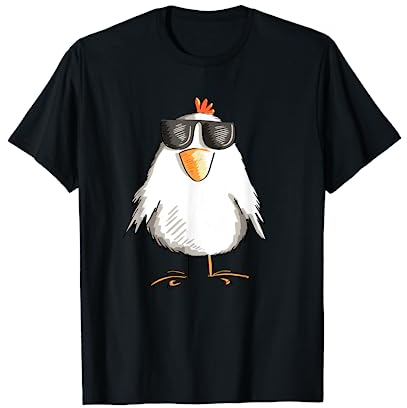 Cooles Huhn Mit Sonnenbrille I Hühner T-Shirt