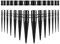 28Pcs Acrylique/Silicone Boucle Clou d'oreille Tunnel Conique + Plug Ecarteur Expandeur Flesh 3mm - 12mm