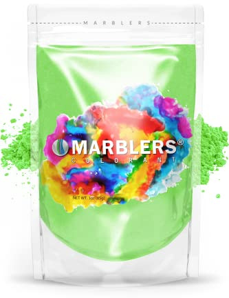 MARBLERS Green Mica Powder [Jade Green] 3oz (85g) | Cosmetic Grade | Epoxy Resin Pigment | Dye | Non-Toxic, Vegan, Cruelty-Free | Lip Gloss, Nails, Body Butter | Bath Bomb, Candle & Soap Making