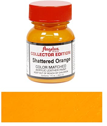 Angelus Leather Paint, Collector Edition, Shattered Orange, 1oz jar (727-01-346)