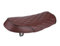 KIMISS Motorrad Sea, PU Leder Motorrad Sitzpolster Vintage Cafe Racer Sitz Flachsattelkissen für CG125 GN CG CB400SS(Braun)