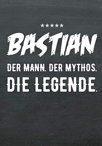 Buch-Kalender 2021 im Format A5 - Bastian, der Name, das Geschenk - Bastian, der Mann, der Mythos, die Legende: Kalenderbuch, Terminplaner und ... mit dem Namen Bastian, 1 Woche = 2 Seiten