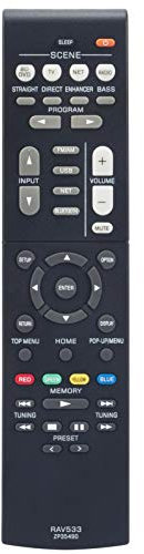 RAV533 ZP35490 Replacement Remote Control Fit for Yamaha Stereo AV Receiver RX-V479 RX-V579 RX-V481 RX-V481D RX-V483 RX-V581 RX-V583 HTR4068 HTR4069 HTR5069