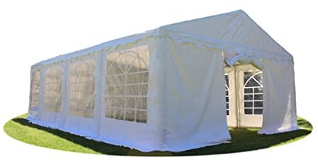 Carpa 8x5 de Lona Reforzada 500Gr para Exteriores con Ventanas | Carpa impermeable con ventanas. Ideal para bodas, eventos, hostelería, jardines y celebraciones al aire libre.