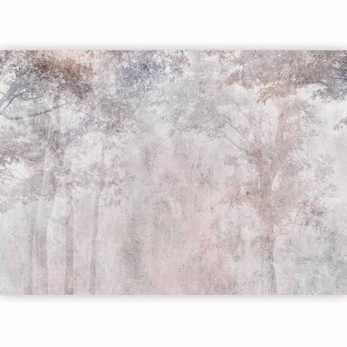 murando - Papier peint panoramique paysage 450x315 cm - Revêtement mural décoration pour chambre salon cuisine - Design unique et moderne - Gris - Arbres paysage forêt texture fond c-A-0222-a-c