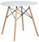 FURNITABLE Esstisch Weiß Rund Küchentisch modern Büro Konferenztisch Kaffeetisch Schreibtisch Freizeit Holz HxD: 74 x 80 cm