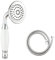 Ownace Traditional Brass Ceramics Telephone Hand Held Shower Head 3 Inch Victorian Shower Head with Hose Chrome for Bathroom