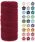 LEREATI Makramee Garn 3mm x 100m Weinrot Baumwollkordel Natur Baumwollseil Farbig Baumwollgarn, Macrame Cord 3mm für DIY Geflochten, Makramee Deko, Hängepflanze, Wandbehang, Vorhang