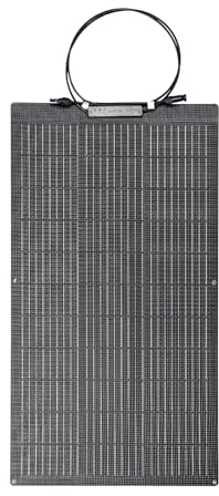 Nicesolar 2pc 100W Pannello Solare Flessibile 12V Monocristallino, per 12V Batteria di Ricarica Leggero e facile da installare pannelli solari flessibili, per autoveicoli per barche camper