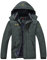 YSENTO Herren Wasserdicht Skijacke Atmungsaktiv Fleece-Futter Winterjacke Warm Funktionsjacke Outdoor Wanderjacke(Grau,2XL)