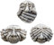 Liummrcy 3pcs en résine gargouilles, gargouilles de résine de Jardin clôture Effet de Pierre Suspendue Entendre Voir ne Pas Parler de gargouilles de résine de Figurine maléfique, de clôtures
