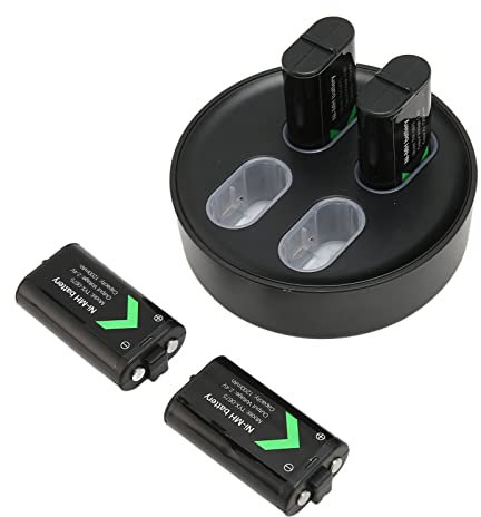 Wiederaufladbare Akkupacks mit Ladegerät für One, Ladegerät für Controller-Akkupack der X-Serie mit Schnellladestation, 4 X 1200 MAh Backup-Akku mit Hoher Kapazität