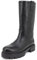 QUEEN HELENA Stivali di Pelle Biker Stivaletti Senza Chiusura con Plateau Invernali Casual Donna QH22L78 (Nero, numeric_40)