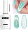 Vishine Gel Nail Polish 16ml/0.54fl oz, Holographic Translucent Green 9D Cat Eye Shiny Gel Polish Glitter Soak Off Nail Polish with Magnetic Stick for Nail Art Green (M067)