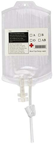Blutgetränkebeutel, 15 X 11 X 1, Halloween-Blut-Energiebeutel, Medizinischer Kunststoff, 350 Ml, Wiederverwendbarer Blut-Energie-Getränkebeutel, Halloween-Vampir-Tasche, Requisiten (Wie gezeigt)