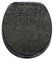 MDF Toilet Seat Novelty Design Stainless Steel Hinges All Printed Loo Seats All Printed ON 3 Sides (Black Glitter)