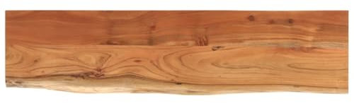vidaXL Wandregal 80x20x3,8 cm Rechteckig Massivholz Akazie Baumkante