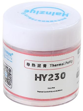 Ranuw HY234 Thermal Putty 4.0W/m.K Thermal Conductive Grease Plaster Non-Conductive Heat Sink Compound Pink 10g 100g Silicone Thermal For Cooling All Cpu/heatsinks