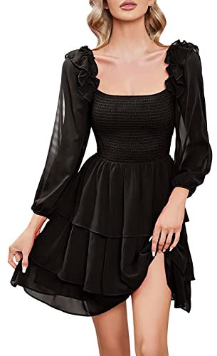Piratenkostüm Damen, Sommerkleid Damen Swing Kleid U-Ausschnitt Skaterkleid Einfarbiges A-Linien-Kleid Trägerloses Kurz Mini Patchwork Tunika Kleid Jumpsuit Hosenrock Set Karneval Party Piraten Kostüm