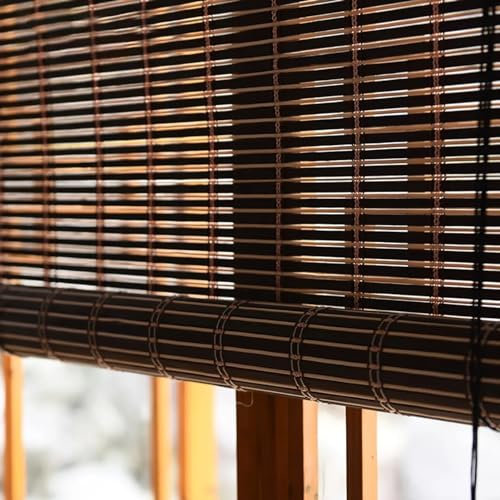 HFDASUENT Tapparella in Bamboo Tenda a Rullo in bambù in Stile retrò,Tapparella Avvolgibile per Finestre Parasole per Interni ed Esterni,Larghezza x Altezza (W×H:70×100cm)