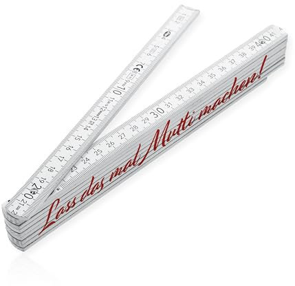 stempel-fabrik – Zollstock Lass das mal Mutti machen! – Meterstab als originelles Muttertags oder Geburtstagsgeschenk