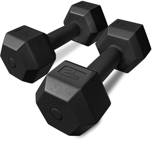 TREX SPORT Hanteln Set | Kurzhanteln 2er Set 2kg-20kg | Hanteln Frauen & Männer Set Dumbbell Set (2x2 kg)