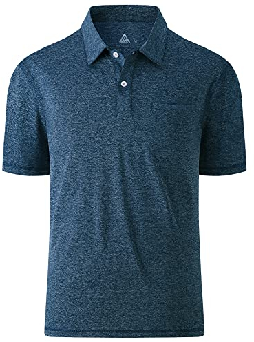 JACKETOWN Poloshirt Herren Kurzarm Polohemd Atmungsaktiv Schnelltrocknend T Shirts Männer Polo Shirt Herren Mit Brusttasche Sommer Golf Tennis Sports Regular Fit Poloshirt