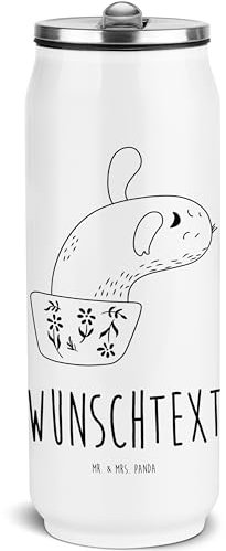 Mr. & Mrs. Panda Personalisierte Getränkedosen Trinkflasche Kaktus Mama - Geschenke, Kakteen, mit Namen, Ärger, Motivation, Getränkedose, Fahrradflasche, Quote, 330 Ml, Büro