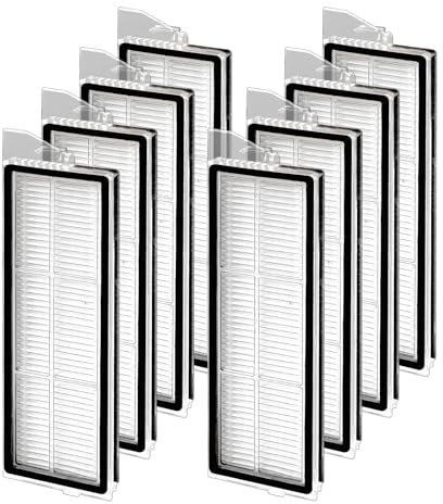(8 pièces) S8 Max Ultra Filtres HEPA de rechange pour Roborock S8 MaxV Ultra, S8 Max Ultra aspirateur robot, pièces détachées, kit d'accessoires, filtres verticaux, filtre traîneau