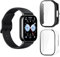 TUTUO [2 Pezzi Compatible con Xiaomi Redmi Watch 5 Lite Funda, Carcasa Suave HD TPU con Protector de Pantalla, Anti-Arañazos, Anti-caída Case Cover Protectora - Transparente + Negro