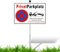 TAKULA Parkplatzschild mit Pfosten-30 * 20CM Privatparkplatz Schild,Wasserdicht, Staubdicht und Rostfrei Parken Verboten Schild,Parkverbotsschild Privatparkplatz